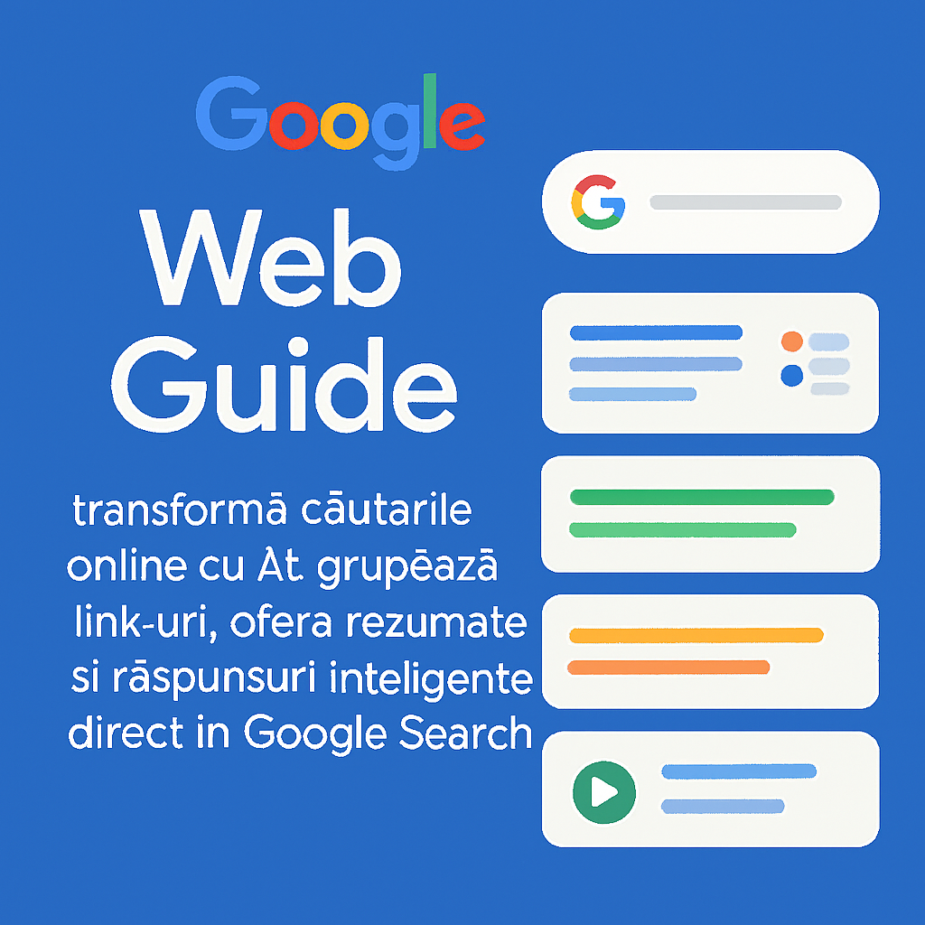 Google a lansat Web Guide, funcție bazată pe AI Google a lansat Web Guide, funcție bazată pe AI